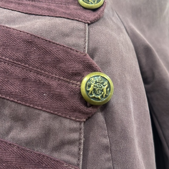 London Jean purple military style jacket- size 2 - Picture 4 of 8